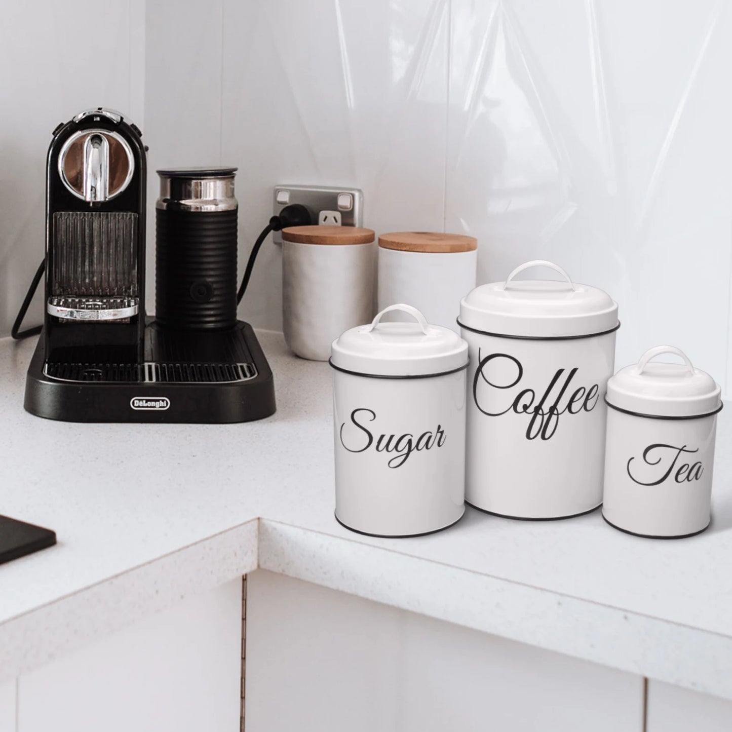 3pcs Canister Set for Kitchen Counter