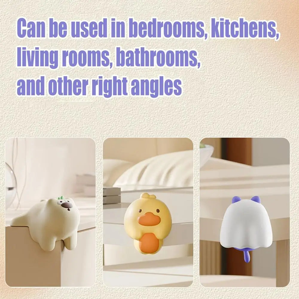 T Shaped Table Corner Protectors Portable 4pcs, Soft Silicone Protection Edge Cover For Furniture