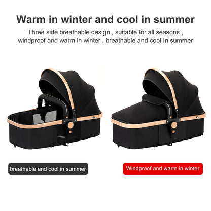 Lightweight Baby Stroller, Folding Cart , Child Safety Seat With ISOfix