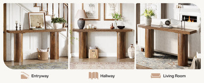 63" Farmhouse Narrow Table
