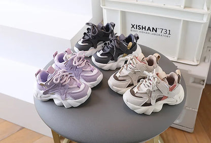 Mesh Breathable Children Sneakers, Baby Soft Bottom Shoes