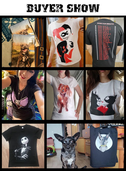 Custom Male T-shirt, One-Side Print Personalized, Make Your Photo, Text Gift 100% Cotton Soft Casual T Shirt Made in US