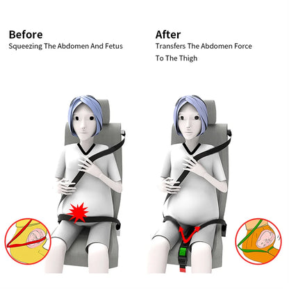 Pregnant Woman Car Seat Safety Belt Adjuster, Protector Car Seat Belt Extender