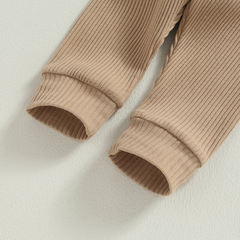 3-24MO Infant Boy Fall Outfits, Long Sleeve Striped Print Romper + Pants