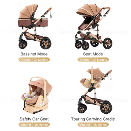 Foldable Baby Carriage ,Reversible Standard Stroller