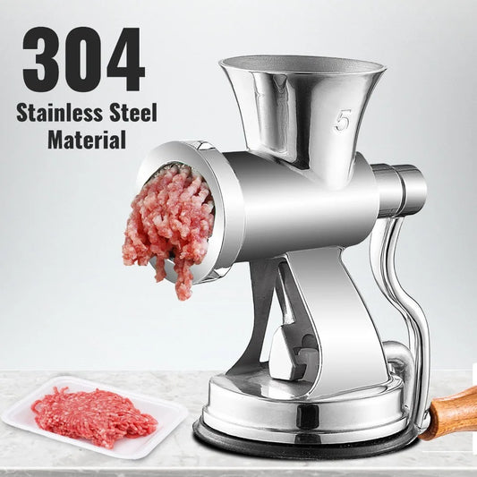 Meat Grinder Manual 304 Stainless Steel Hand Operated