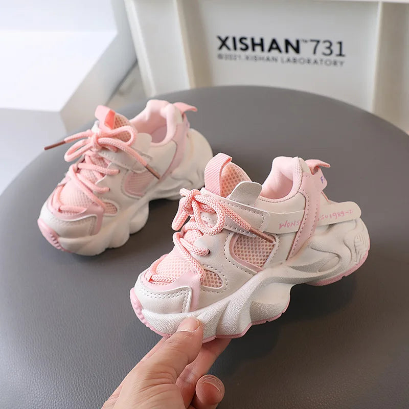 Boys Girls Shoes, Sports Mesh, Breathable, Soft Sole