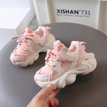 Boys Girls Shoes, Sports Mesh, Breathable, Soft Sole