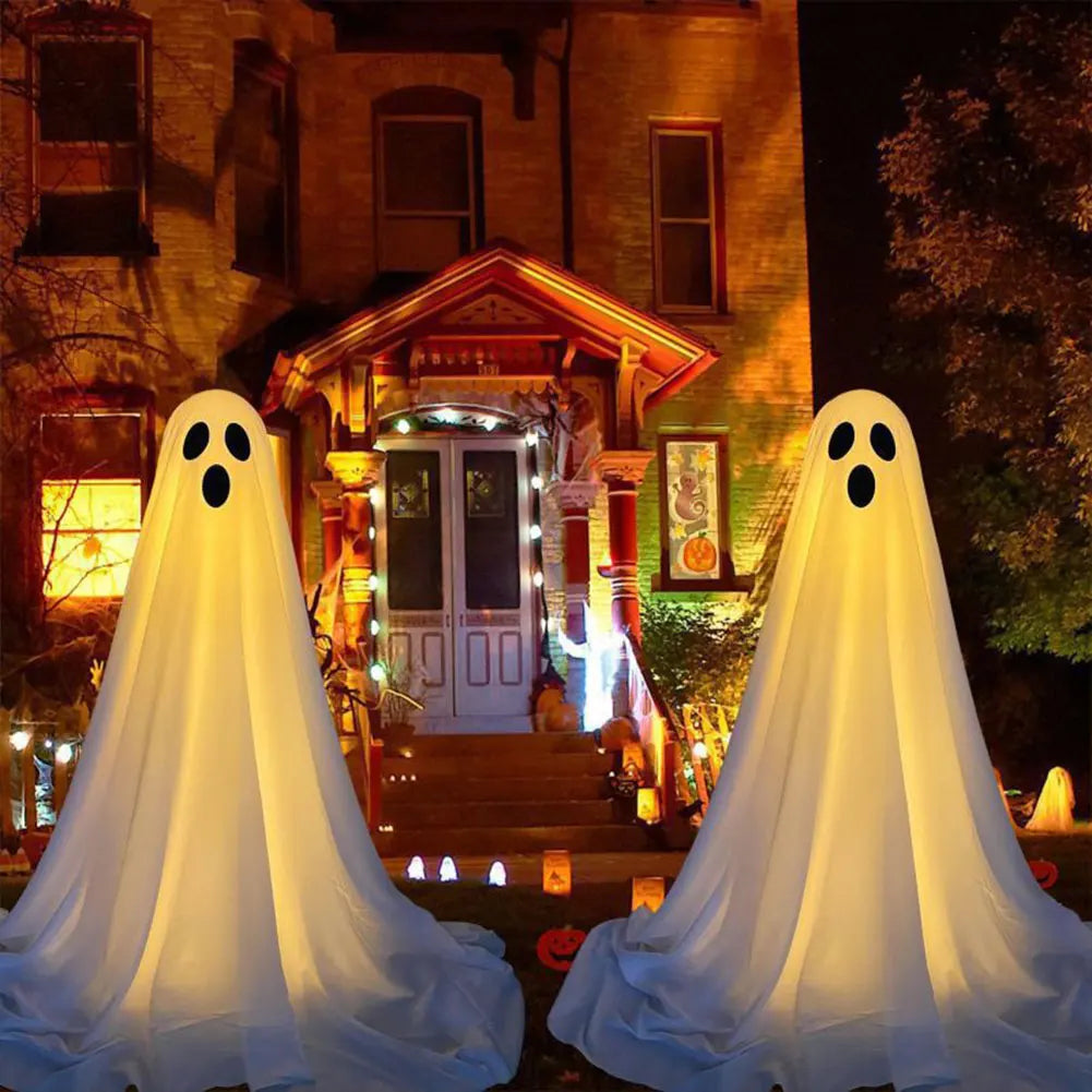 Outdoor Ghost Decorations Scary Standing Ghosts for Front Porch or Yard