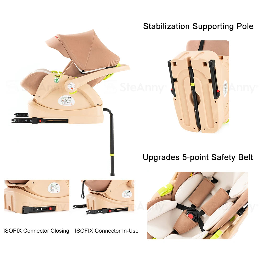 Foldable Baby Carriage ,Reversible Standard Stroller