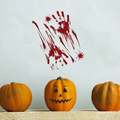Bloody Stickers Halloween Wall Decals, Create Horror Scenes Bloody Footprints Floor Window Clings For Indoor Outdoor