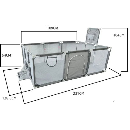 Playpen For Newborn Toddler, Large Size Baby Playpen Infant Safe Crawling Area, Indoor Barriers Home Playground Park