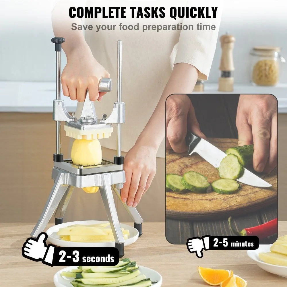 Commercial Vegetable Fruit Chopper 1/4" Blade