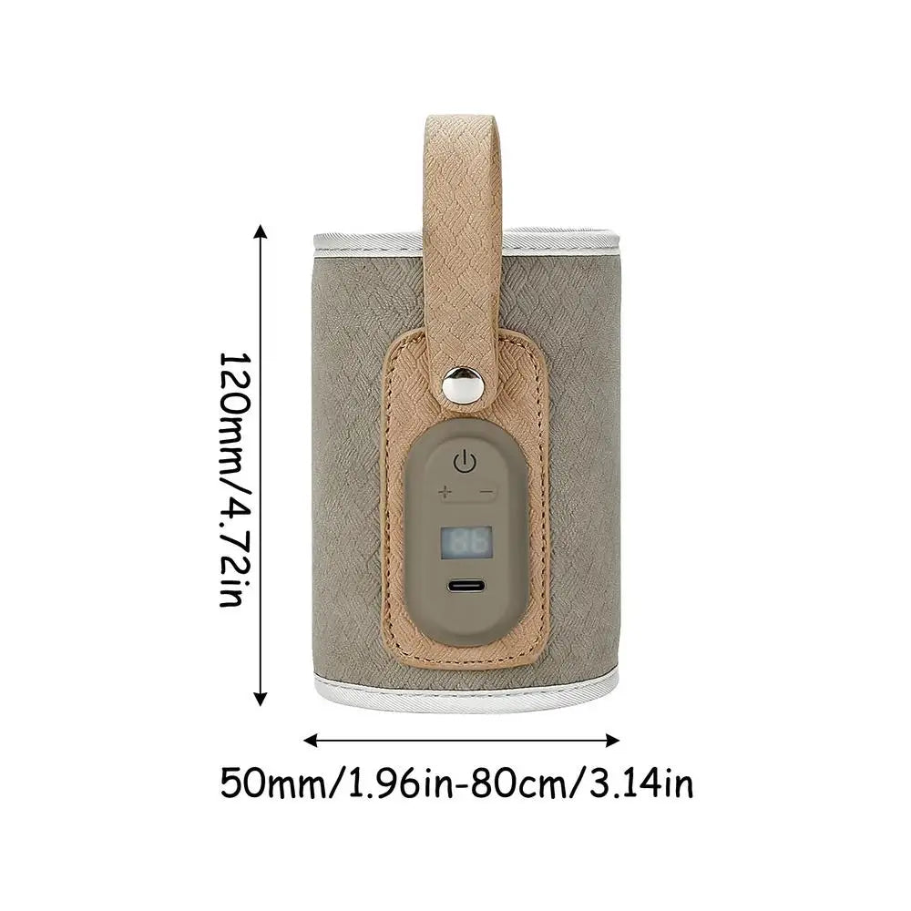 Portable Baby Bottle Warmer Travel Warmer, Cover, USB Heater