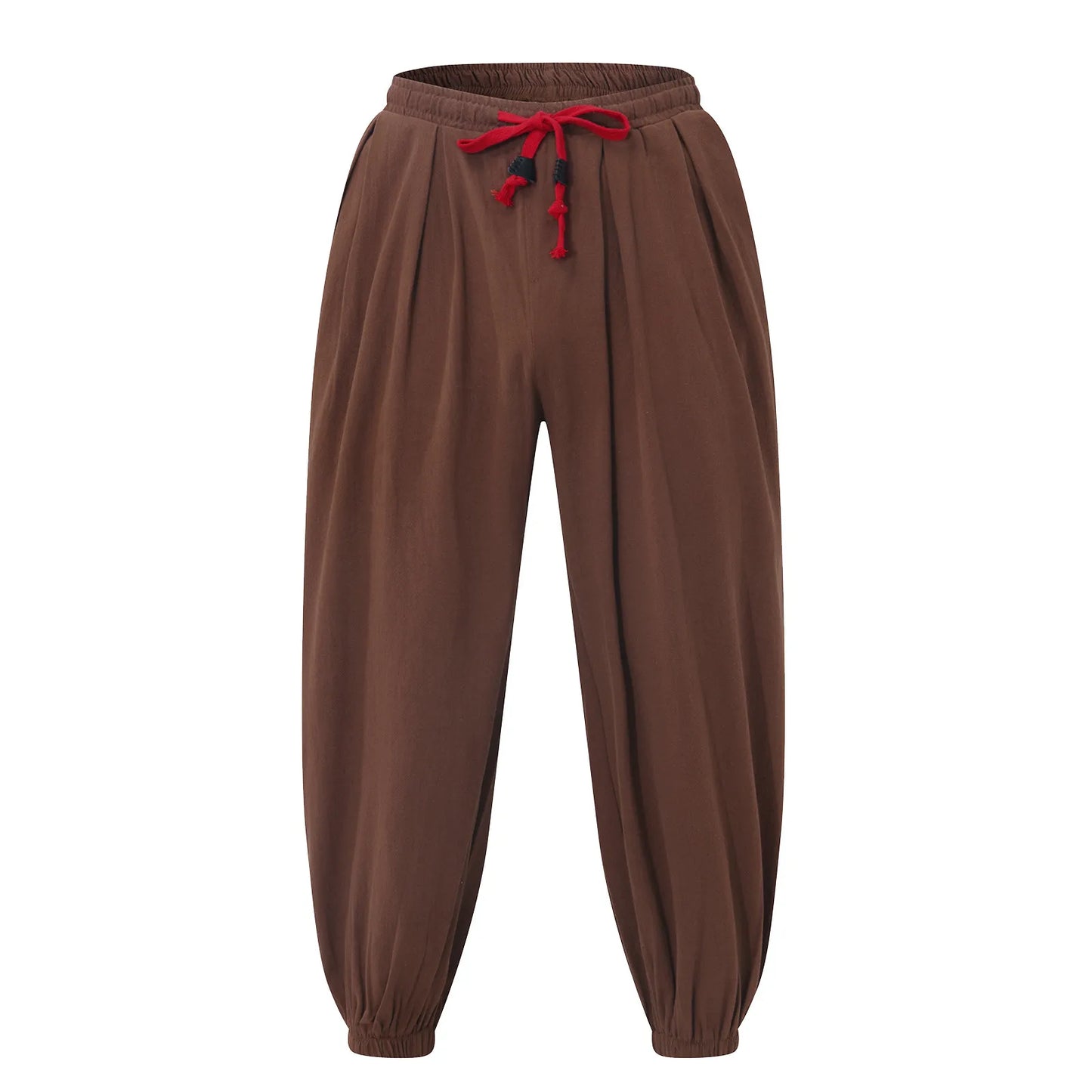 Oversize Loose Harem Pants, Chinese Linen, Overweight Sweatpants