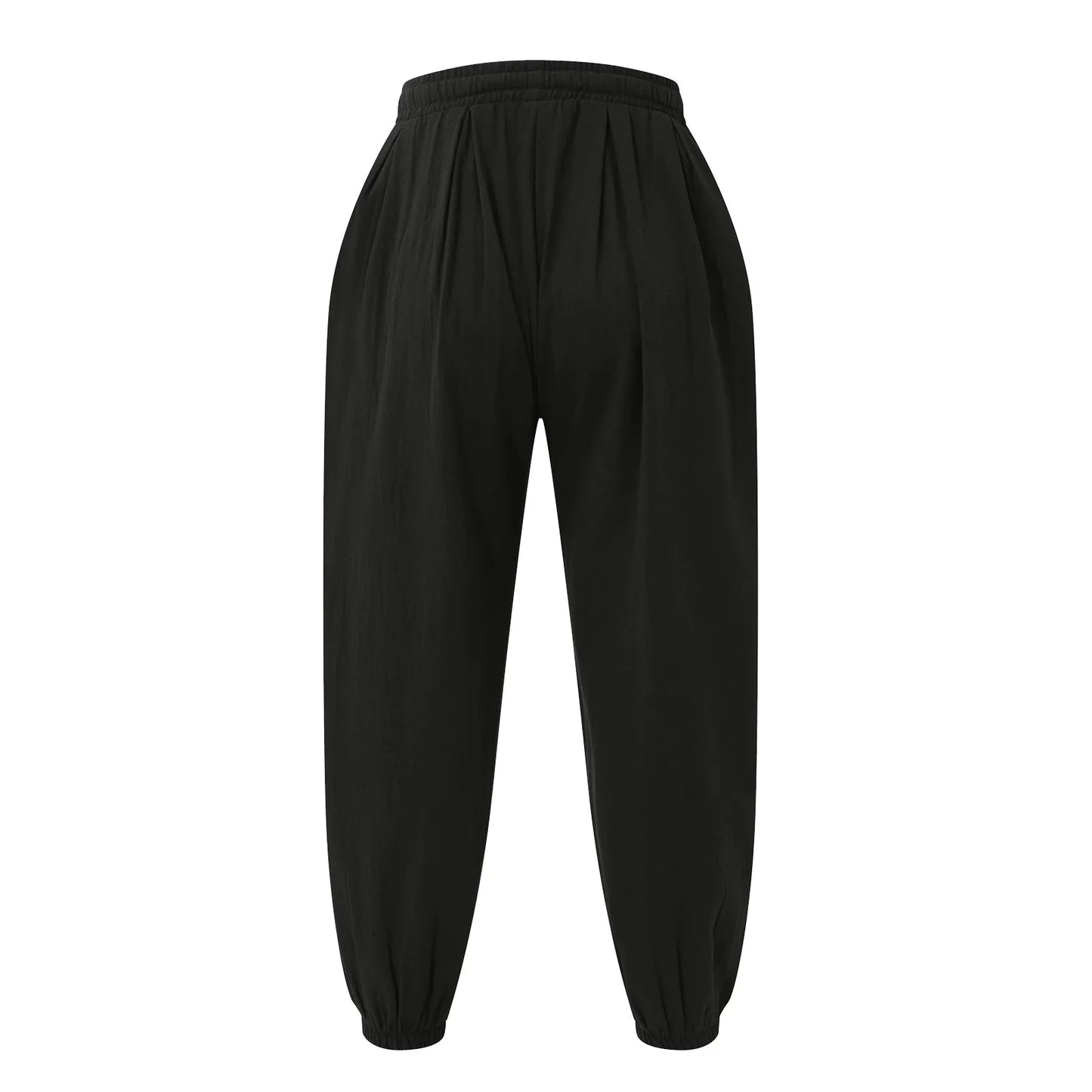 Oversize Loose Harem Pants, Chinese Linen, Overweight Sweatpants