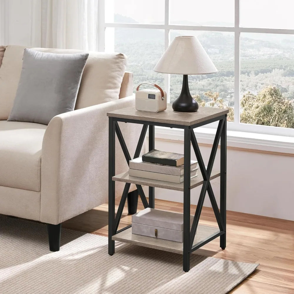 4 Pieces Table Sets - Includes TV Stand with Storage for 65 in TV, Lift-top Coffee Table with Baskets, Set Side Tables