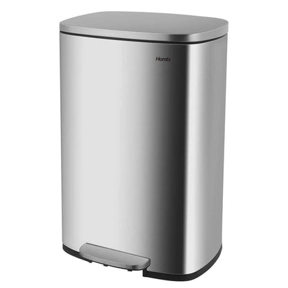 Step Kitchen Trash Can, Stainless Steel 50 Liter Trashcan