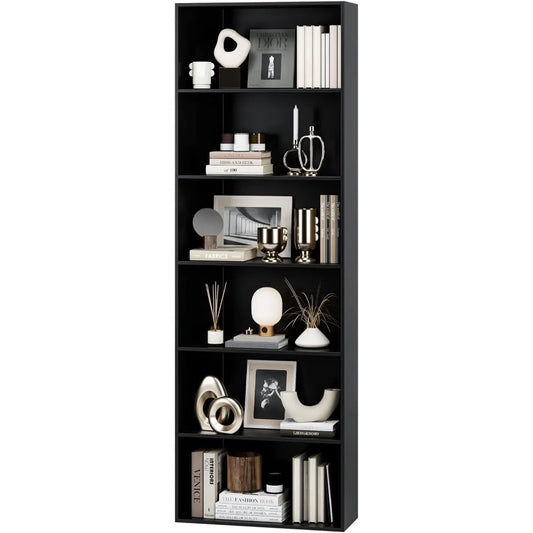 6-Tier Open Bookcase and Bookshelf