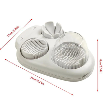 Egg Dicer Mushroom Slicer  Stainless Steel Grape Cutter Multifunctional Strawberry Cutter