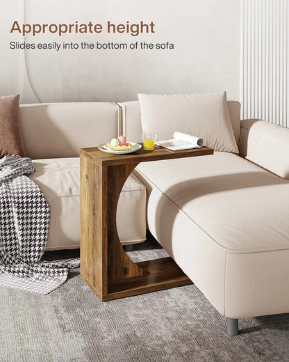 C-Shaped End Table for Sofa
