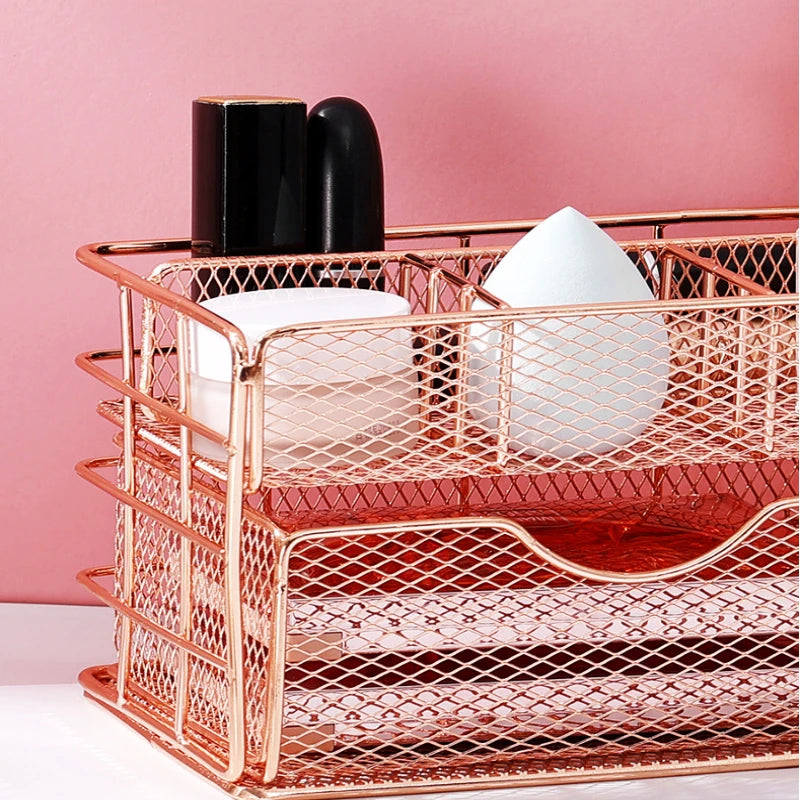 Metal Drawer Organizer for Office, Home, Cosmetics, Stationery, Kitchen Utensils, Craft Supplies