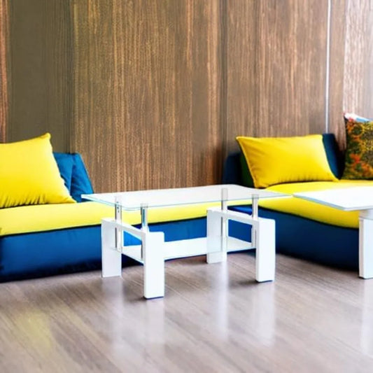 39.5 " 23.5 " 17.5 Living Room Rectangle Coffee Table (8 colors)