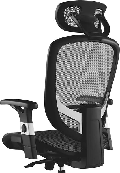 Adjustable Office Chair with Breathable Mesh and Lumbar Support