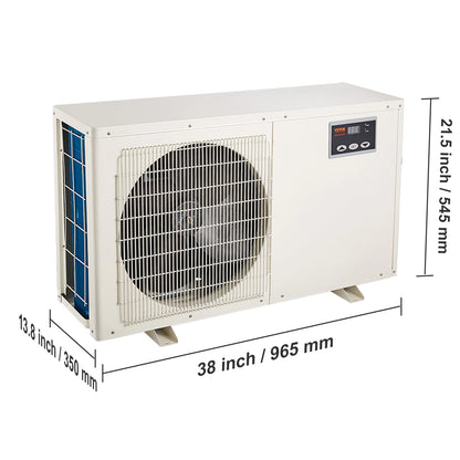 VEVOR Aquarium Chiller 0.25/0.33/0.1/1.5HP Hydroponic Water Chiller Quiet Refrigeration Compressor for Fresh Water Fish Tank