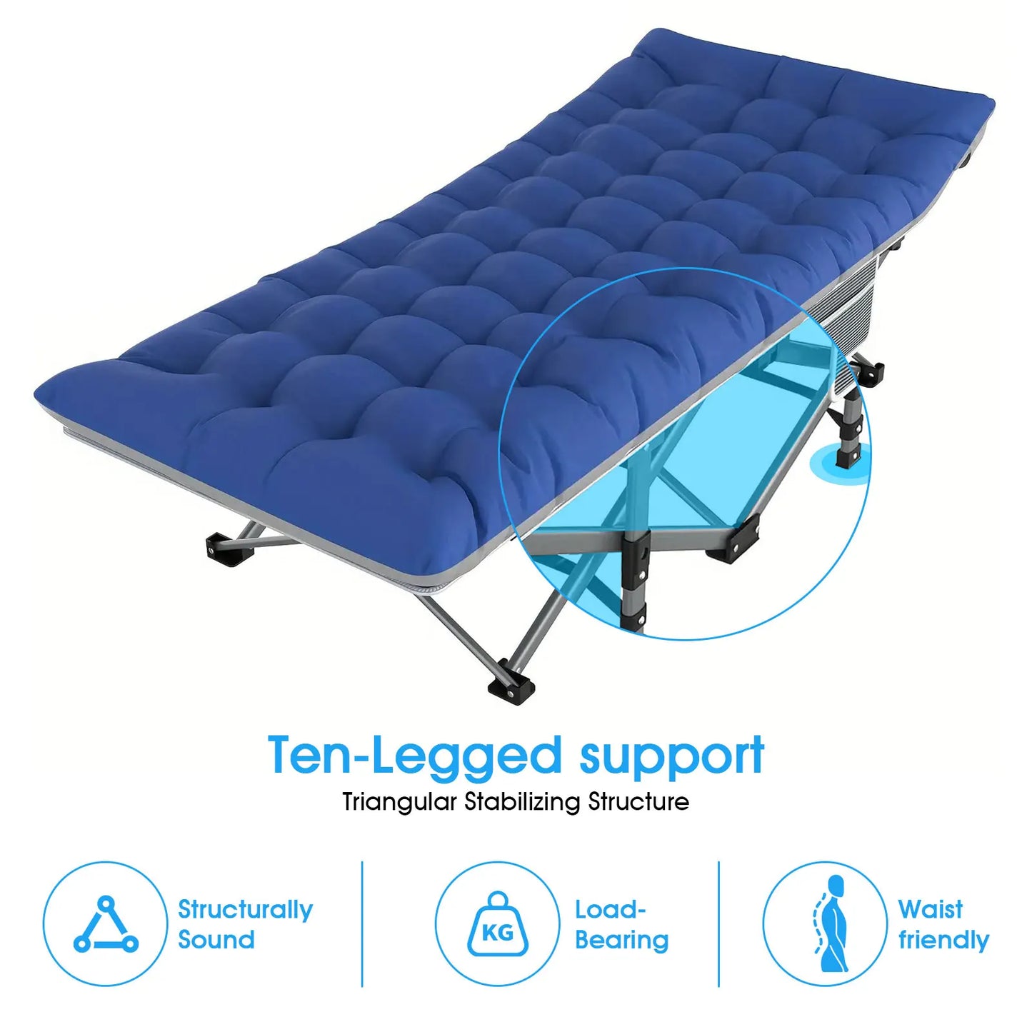 Folding Cot, Portable Heavy Duty Bed